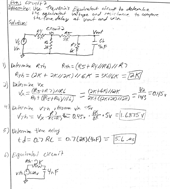 circuit 2 hand calculations