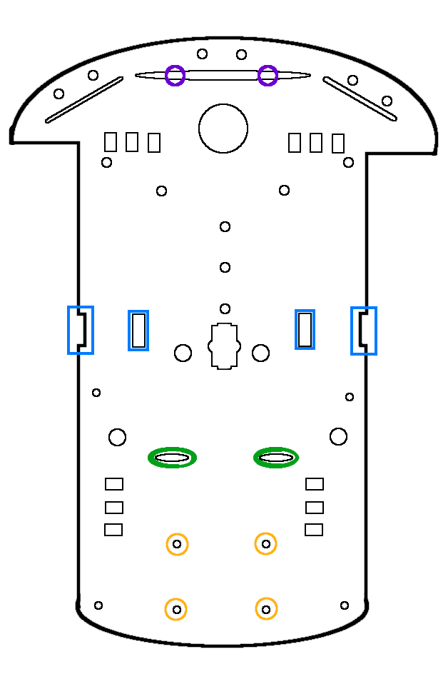Component map of car's layout