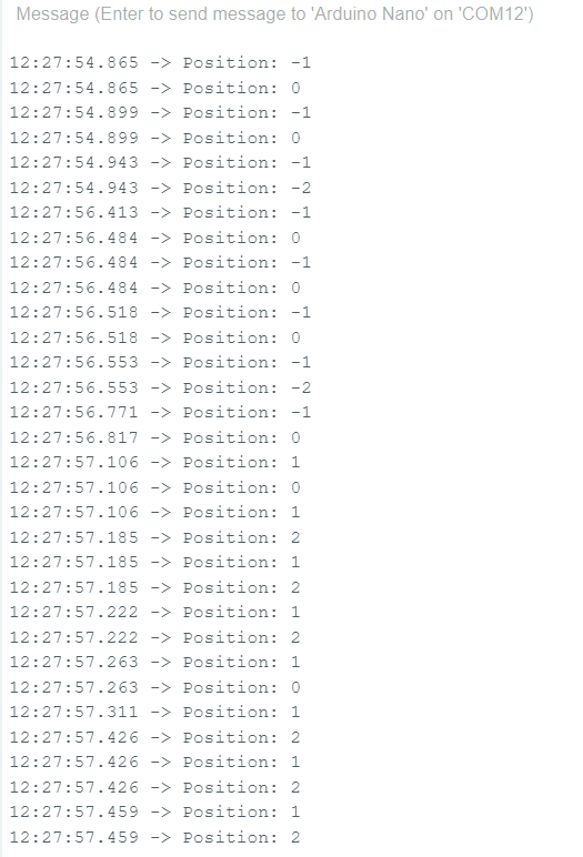 encoder serial output