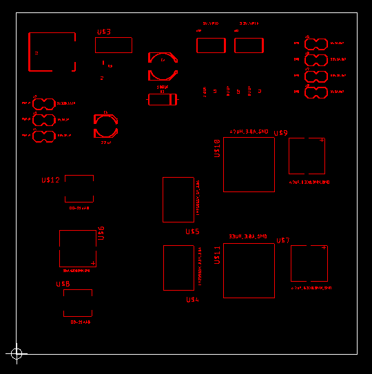 Fig 8 - Silkscreen layer for the DC regulator