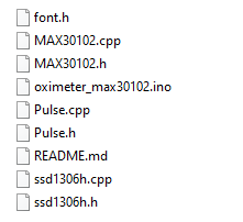 oximeter_max30102 folder contents
