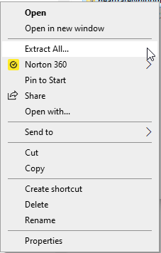 Extract the zip file