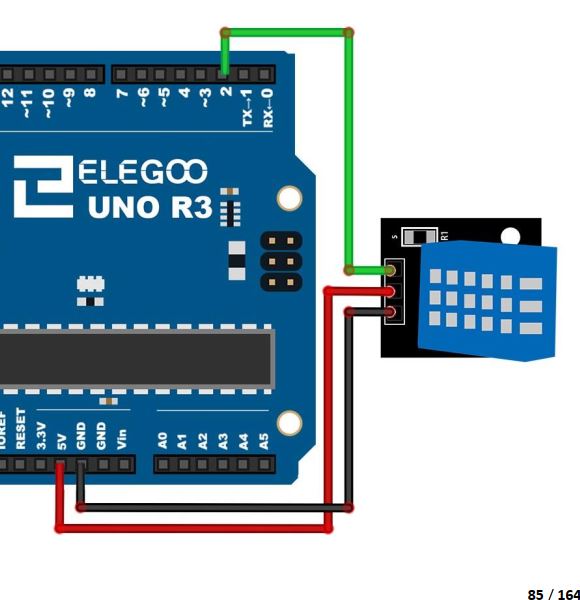 wiring DHT to Arduino