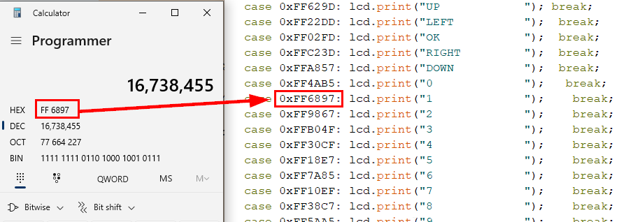 Convert from DEC to HEX